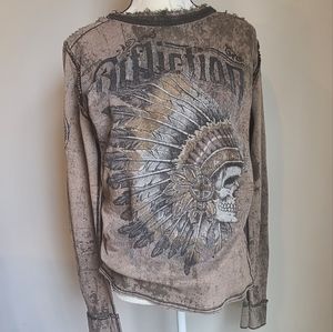 Affliction Long sleeve thermal shirt